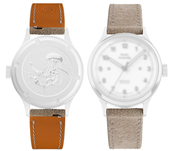 02SERIES Premium Suede Strap – Beige