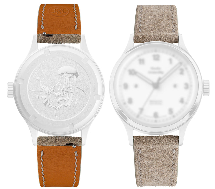 02SERIES Premium Suede Strap – Beige