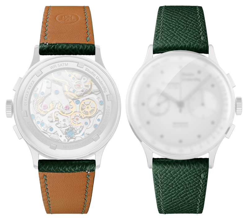 01SERIES / 03SERIES Epsom Calfskin Strap – Forest Green